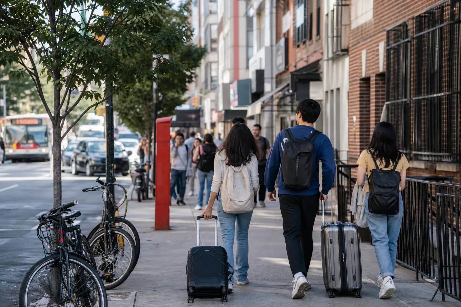Street-level route context for NYC Small Room Fixes Before Fall Semester Starts in Flushing, NYC.