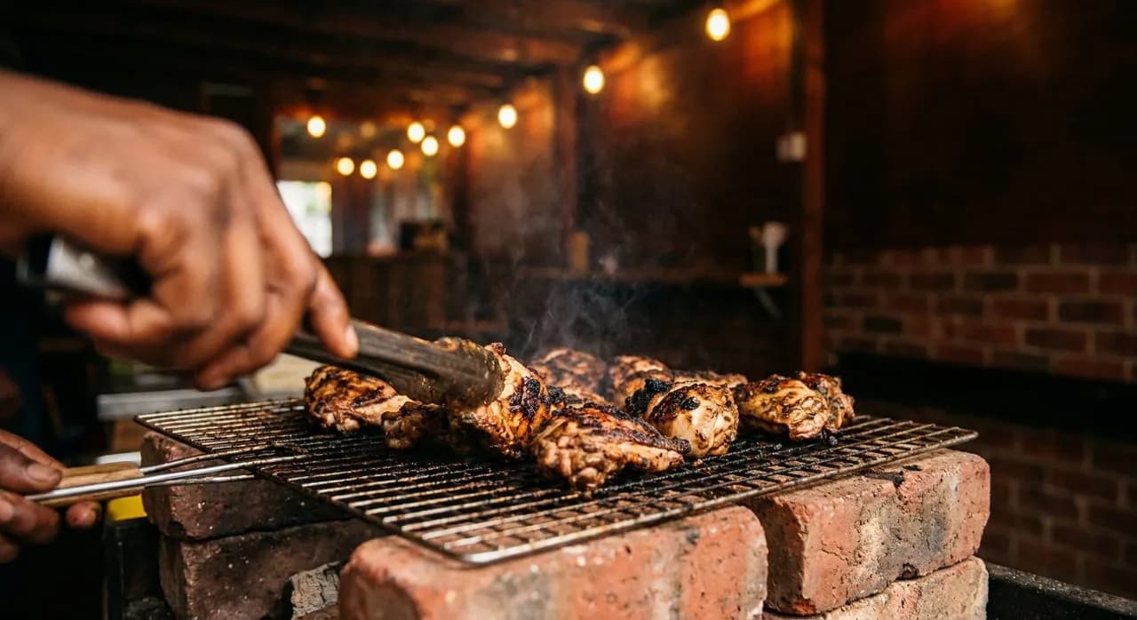 Solo Jerk Chicken Counter in Flatbush