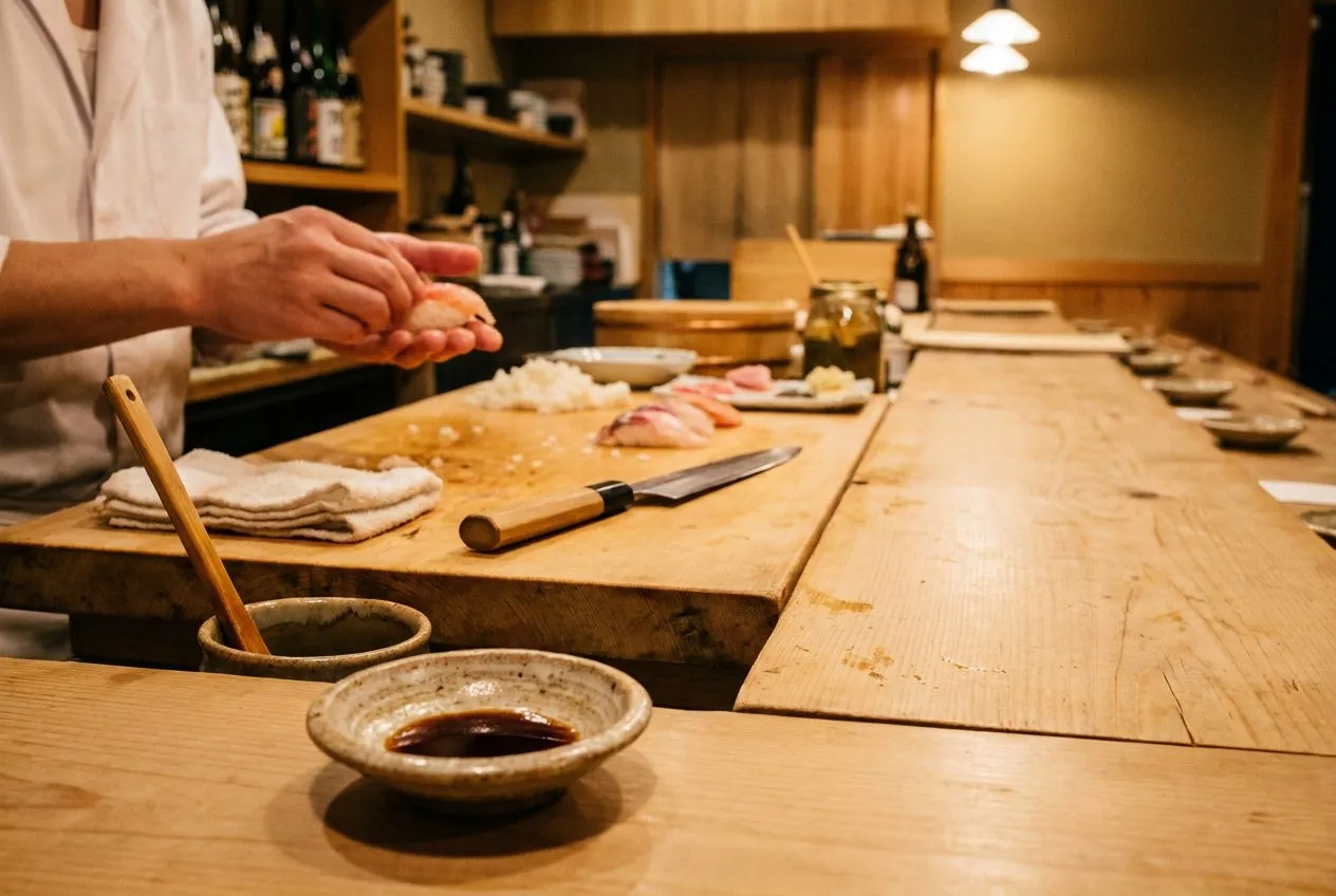 Solo Sushi Bar Seating in Tribeca