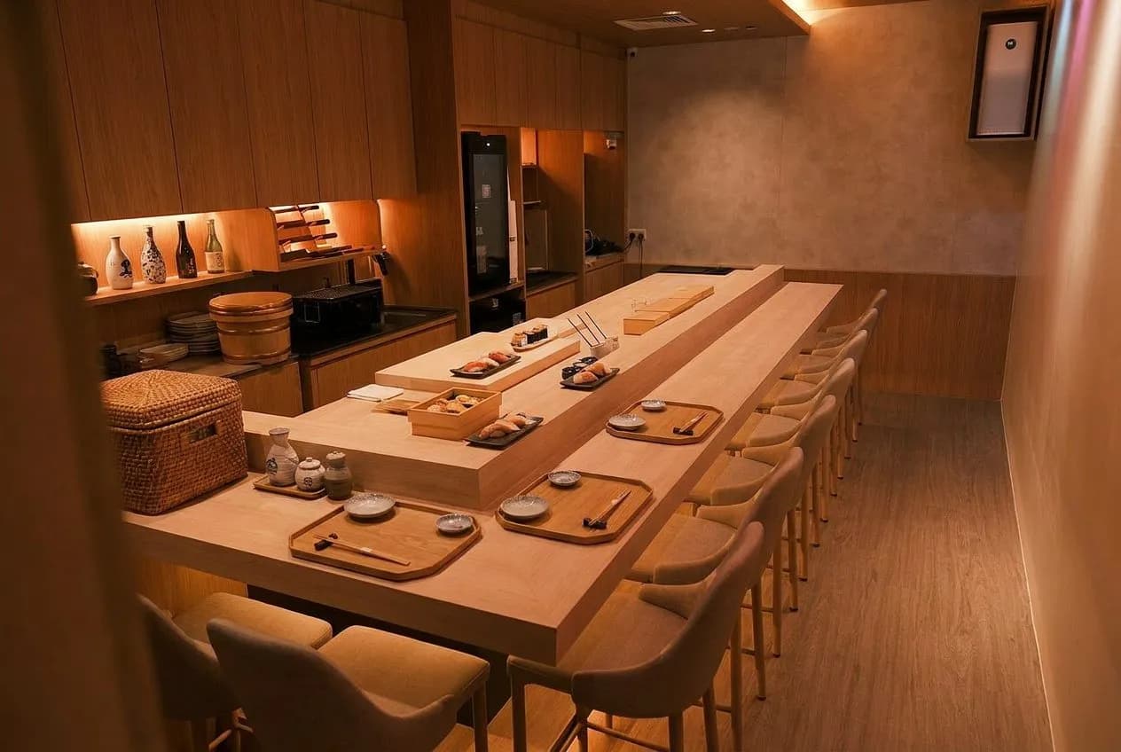 Solo Sushi Bar Seating in Tribeca