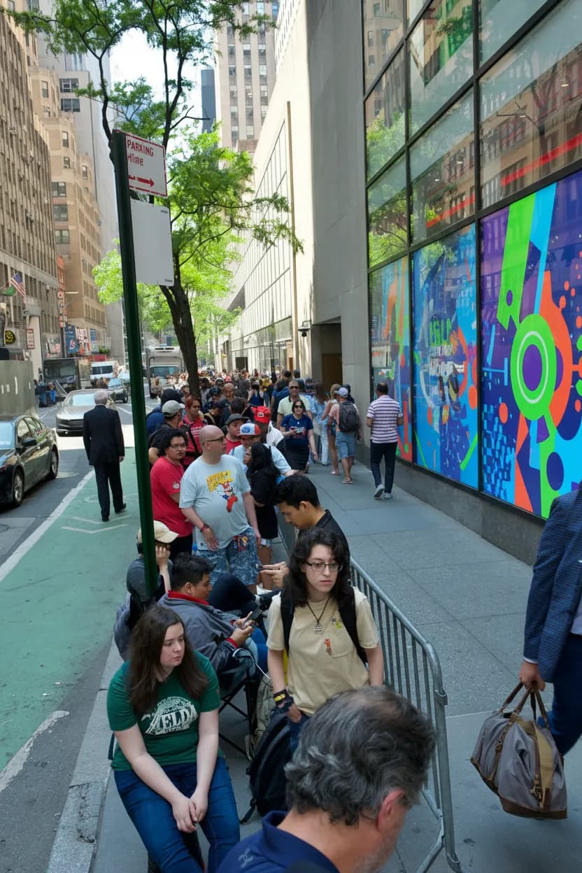 Bright Midtown gaming-store stop for a NYC PlayStation search route