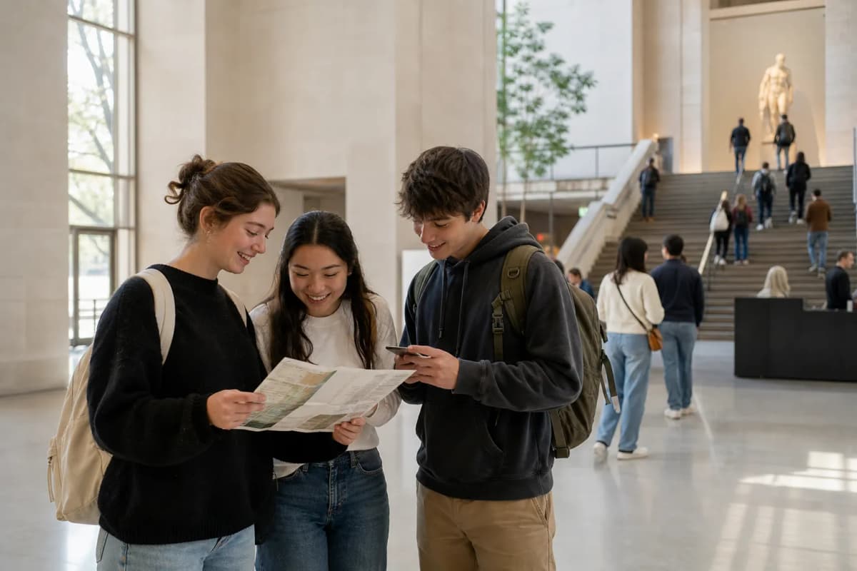 Quiet museum reset stop for students in NYC