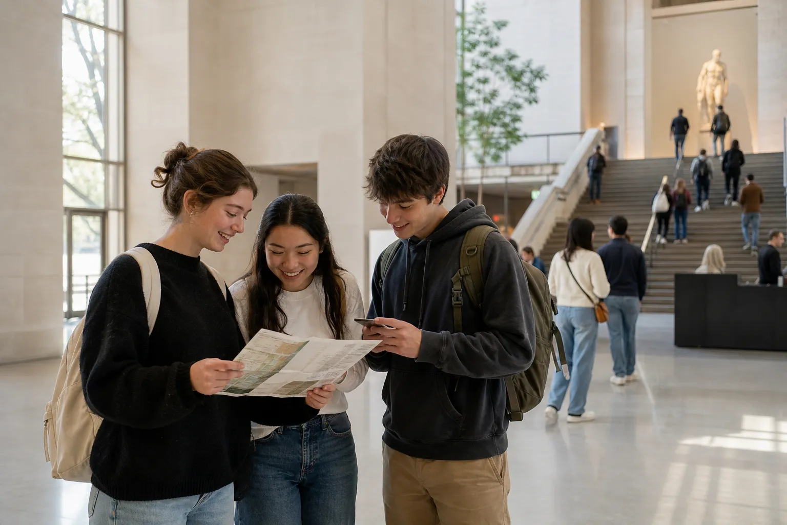 Quiet museum reset stop for students in NYC