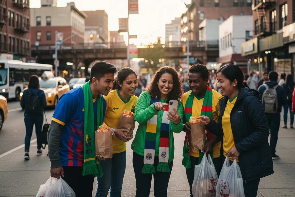 Jackson Heights transit start for a Colombia watch route