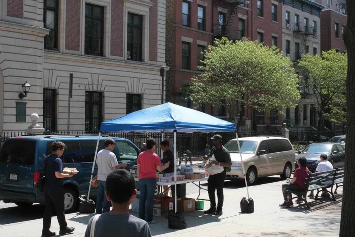 NYC experience scene for NYC Summer Meals Near Seward Park: Free Lunch Before Supply Shopping
