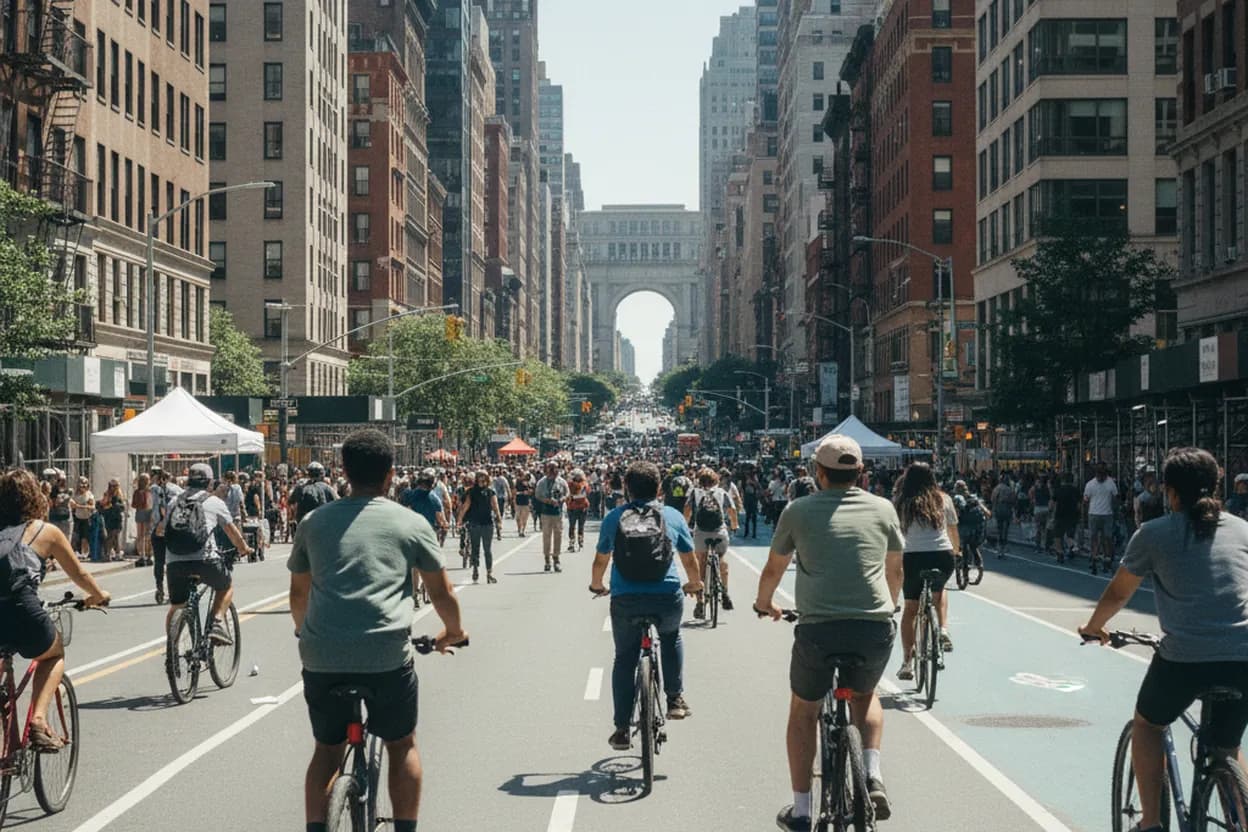 Cover scene for NYC Summer Streets 2026: A Family Guide to Activities and Routes