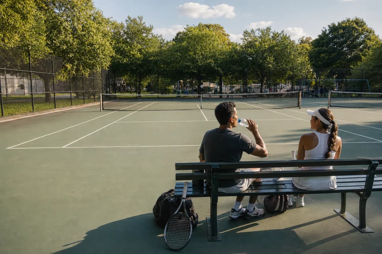 Roy Wilkins Park finish for a free NYC tennis route