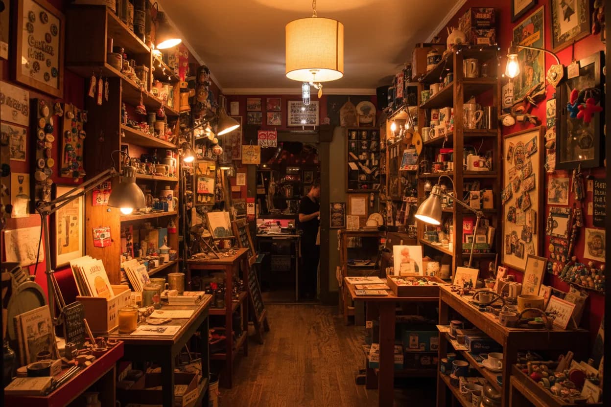 A small community museum of NYC objects in Williamsburg