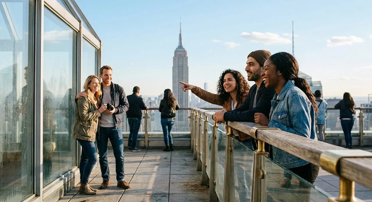 Top of the Rock at Opening: The 8am Elevator Before the Haze