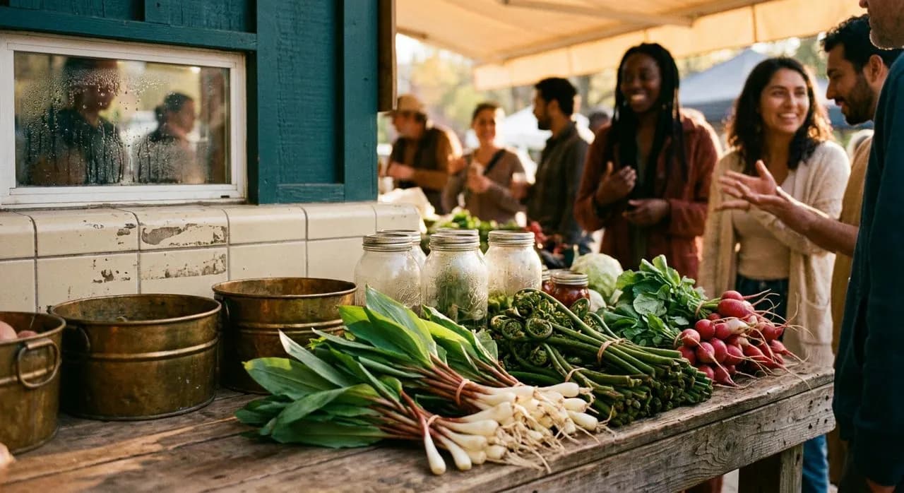Thursday at the Union Square Greenmarket When the Ramps Arrive
