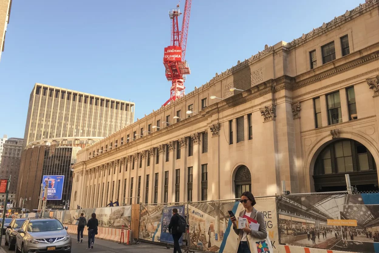 Farley Post Office start for a NYC mail-errand route