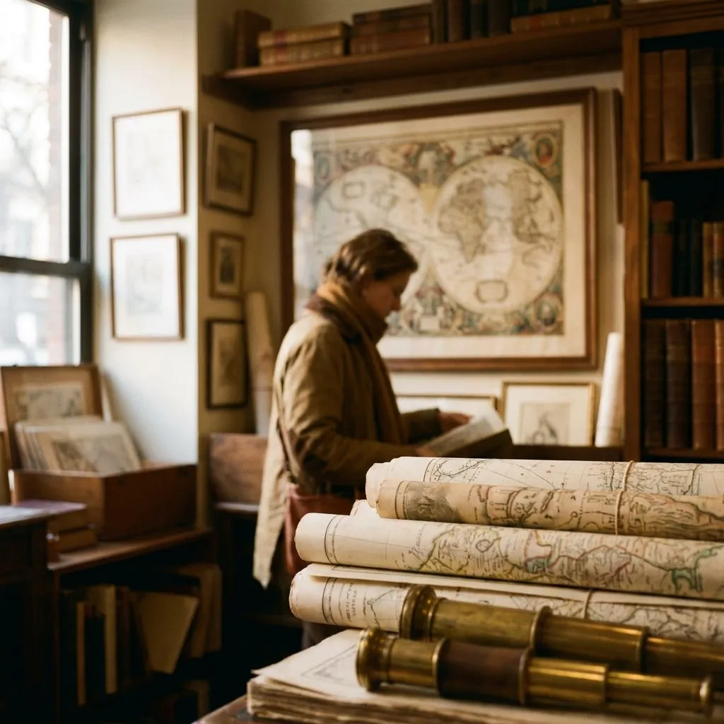 Vintage Map and Cartography Shops in the West Village