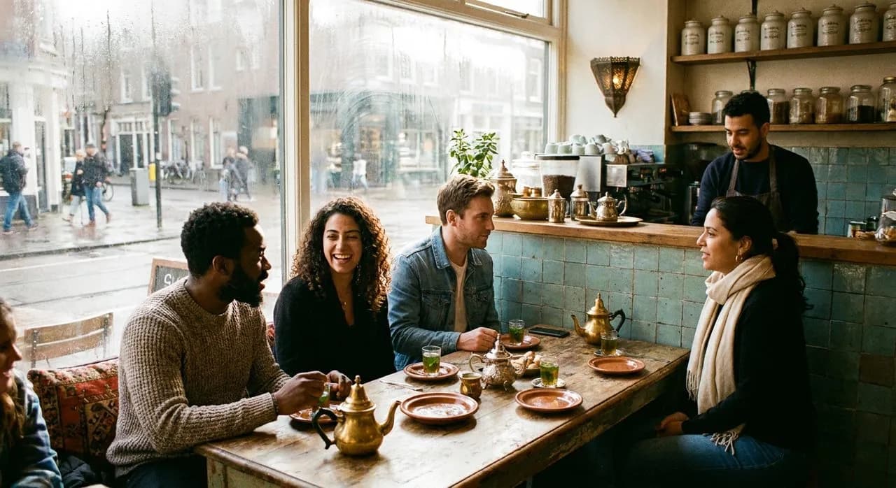 The Window Table at Cafe Mogador: Watching St. Marks From the Other Side