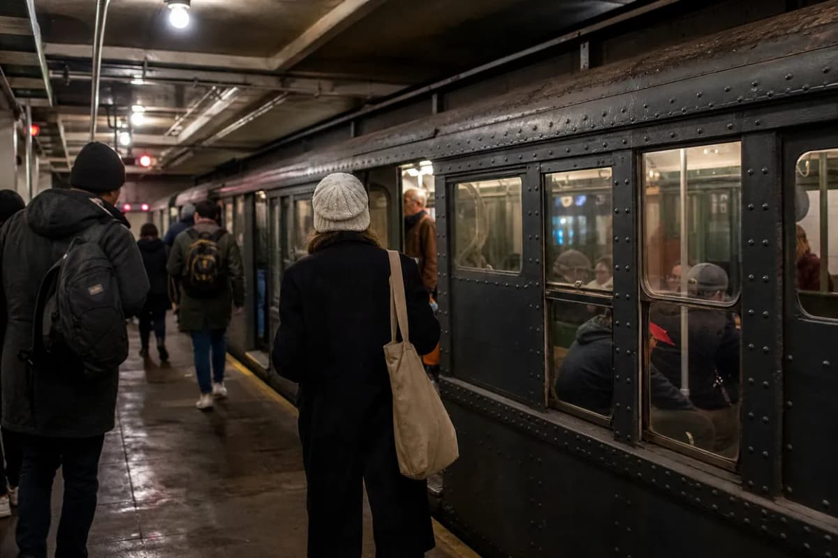 NYC experience scene for NY Transit Museum Platform Rooms: A Rainy Stop for Train-Curious Kids