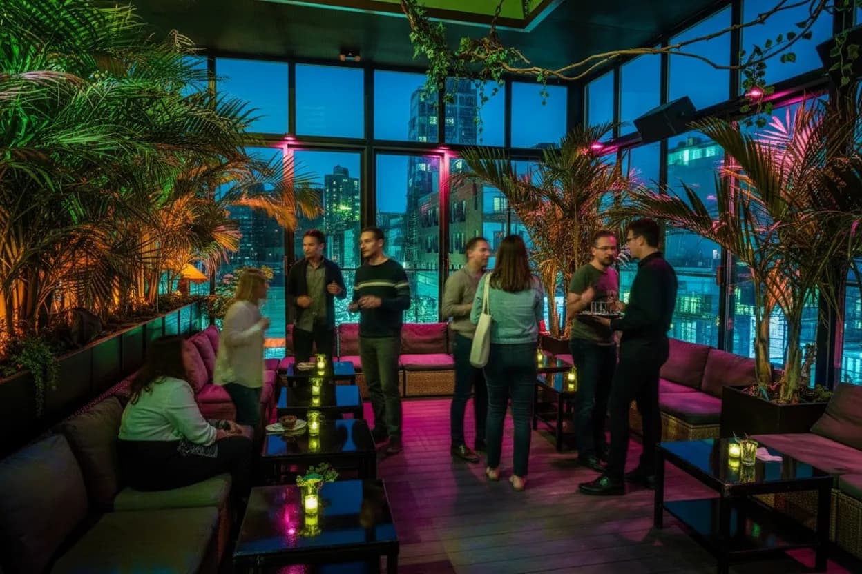 NYC experience scene for OS NYC for an Esports Finals Watch Night When the Bar Crowd Is the Wrong Fit