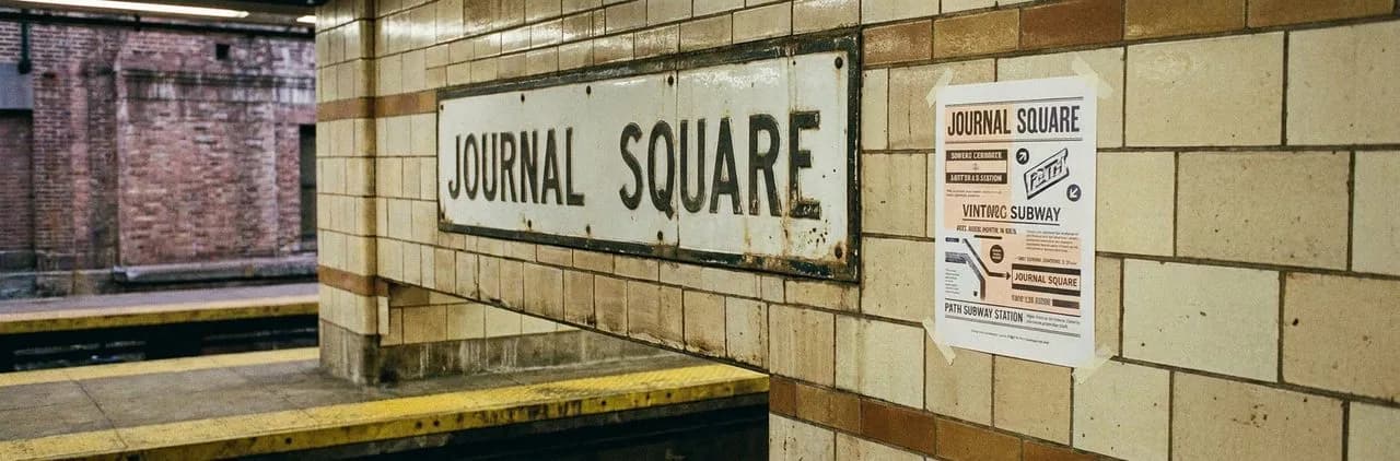 PATH Train Journal Square Terminus and Platform Crossover Ritual: A Fresh Field Note