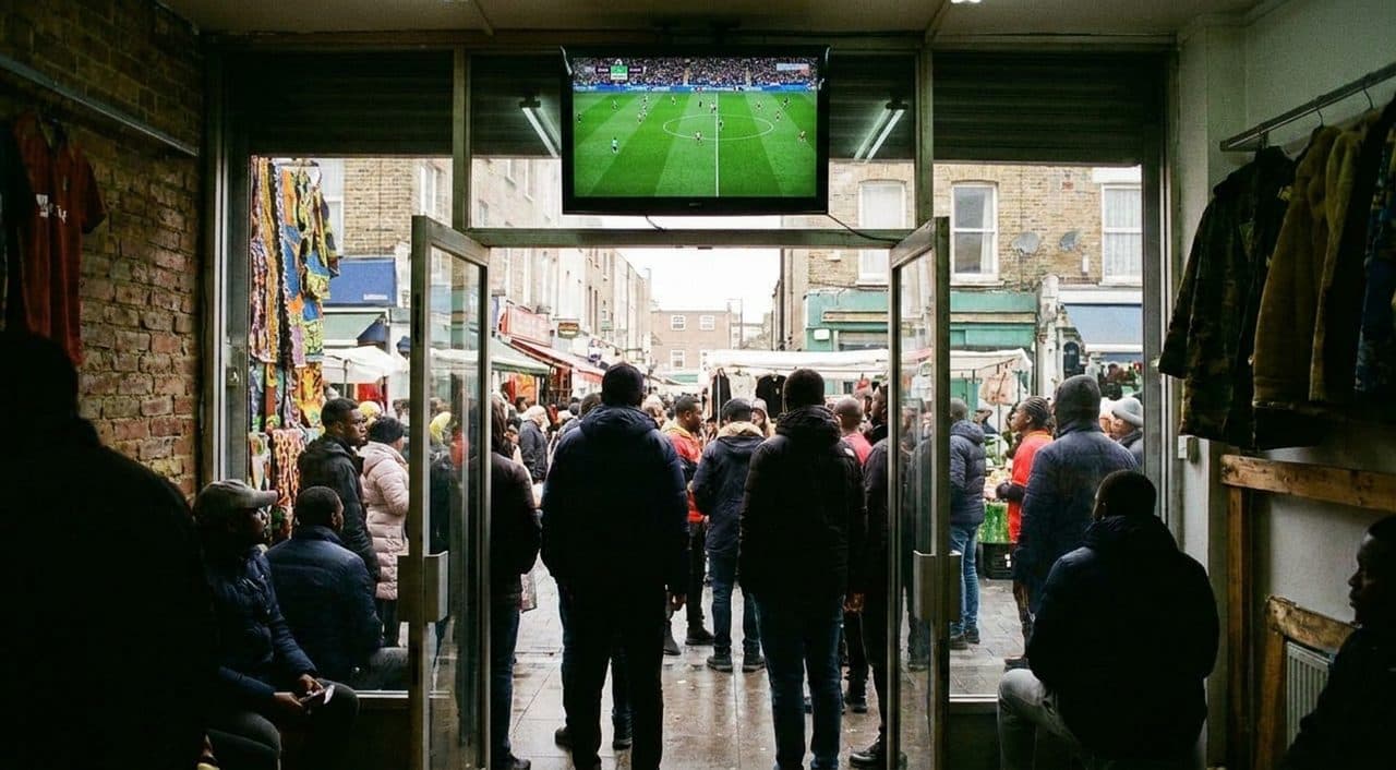 Peckham on a Saturday When Ghana vs England Turns the Market Into a Festival - scene