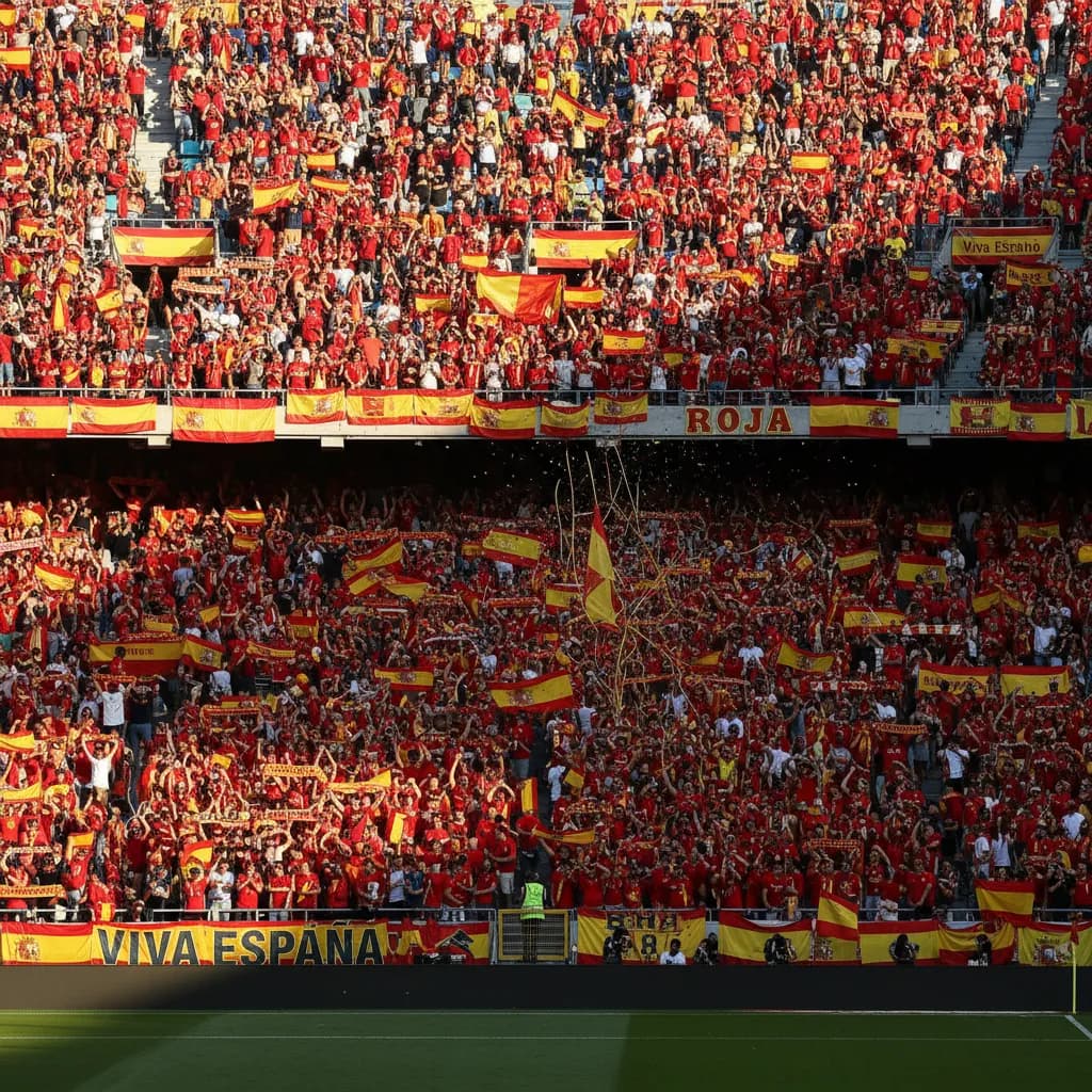 Pedri gliding past a challenge in Spain's red jersey during World Cup 2026