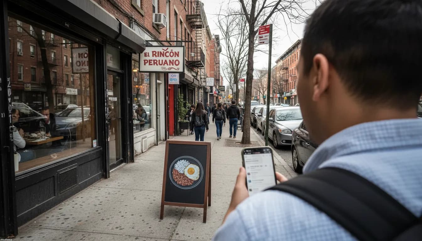 NYC experience scene for The Peruvian Tacu Tacu Hiding in NYC's Outer Boroughs