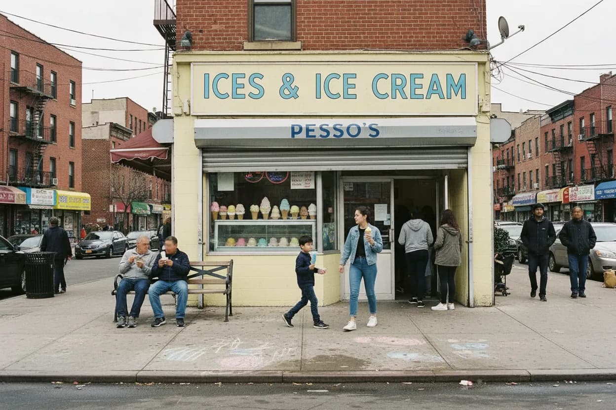 Cover scene for Pesso’s Ices in Bayside: A Queens Cooldown After Little League Practice
