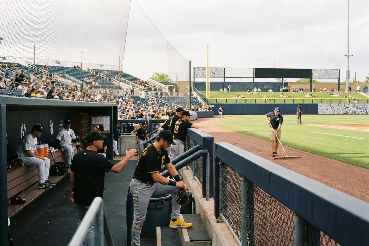 Baseball editorial scene for Pirates vs Yankees: Rosters, Injuries, and Top Performers
