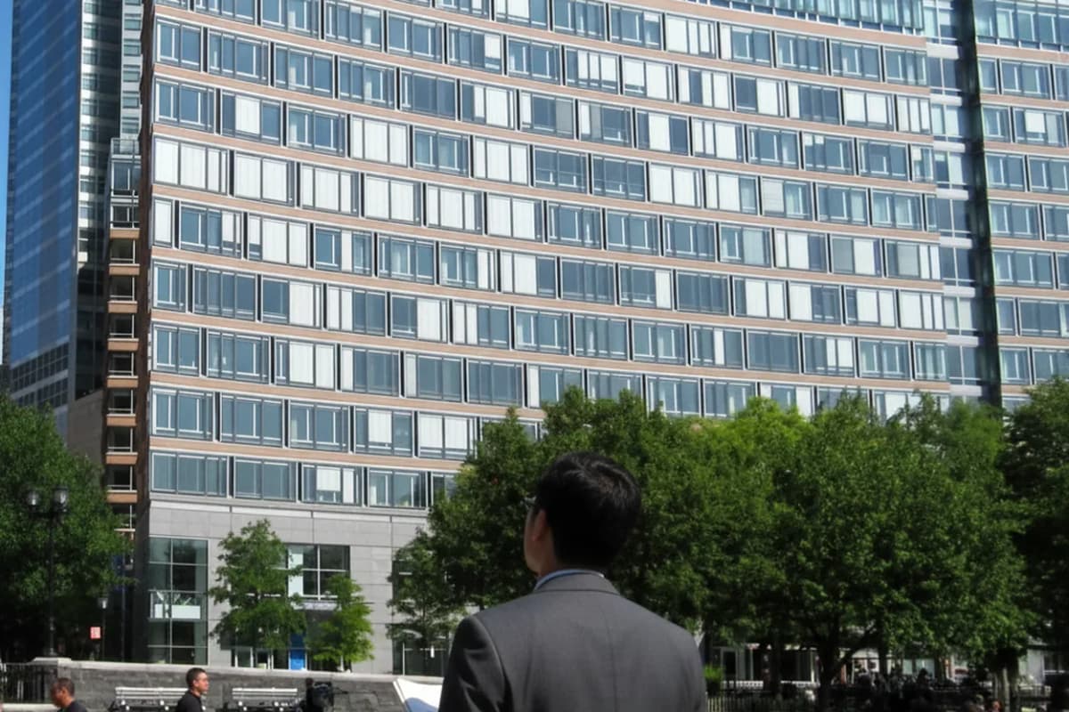 NYC experience scene for Poets House Library: A Quiet Battery Park City Hour With Hudson Views