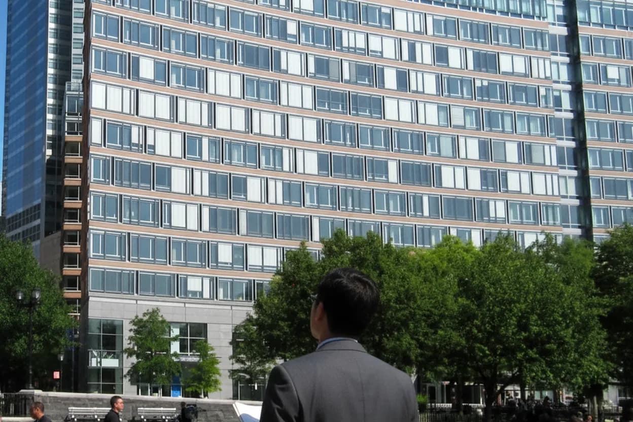 NYC experience scene for Poets House Library: A Quiet Battery Park City Hour With Hudson Views