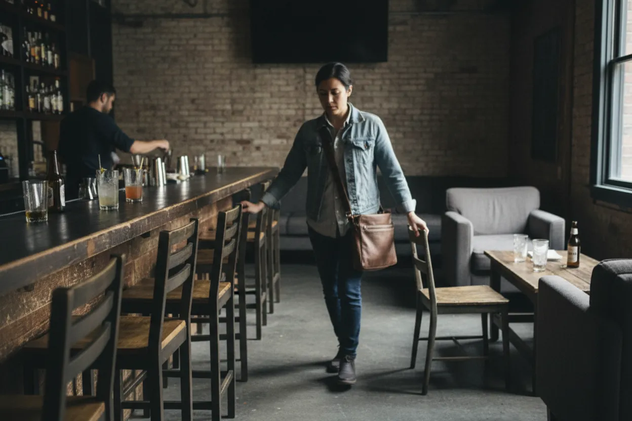NYC experience scene for Porchlight in Chelsea for a Storm-Safe Drink Near the 7 Train
