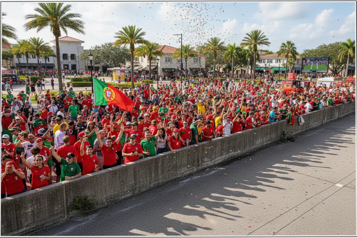 Portugal World Cup fans in Palm Beach Gardens