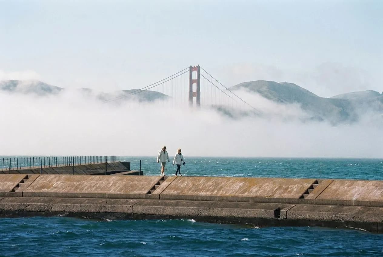 Walking the Presidio's Battery Trail When the Fog Rolls In