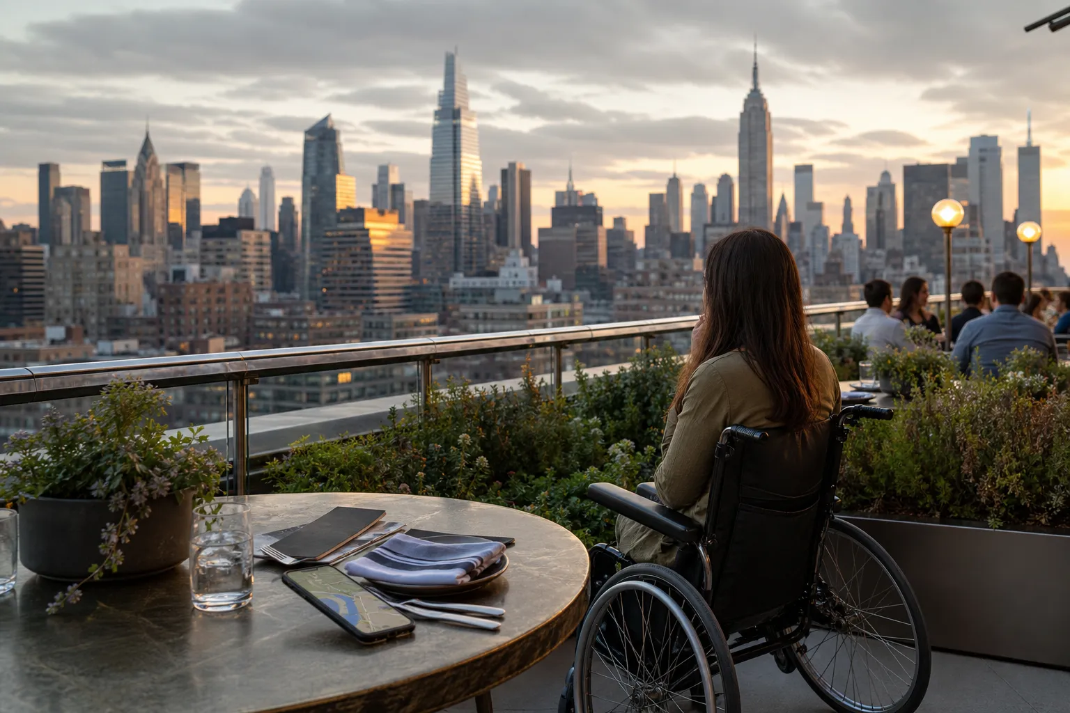 Inline image for Wheelchair Accessible Rooftop Restaurants NYC With Step-Free Restrooms in NYC.
