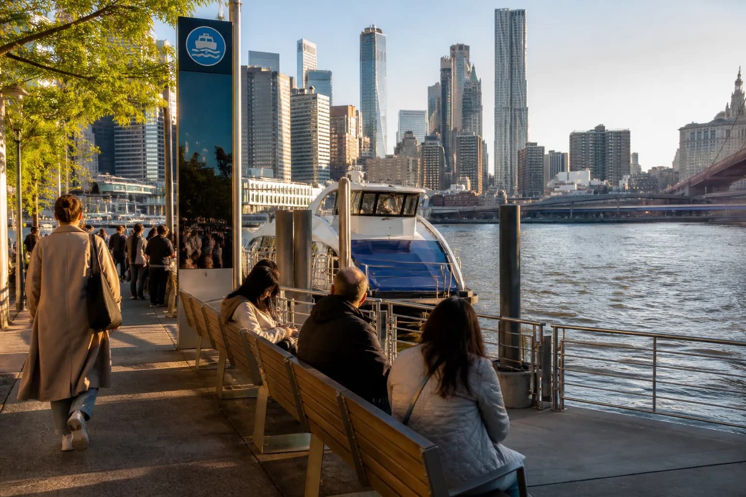 Local NYC scene for NYC Ferry Stop Itineraries NYC Ferry Stops.