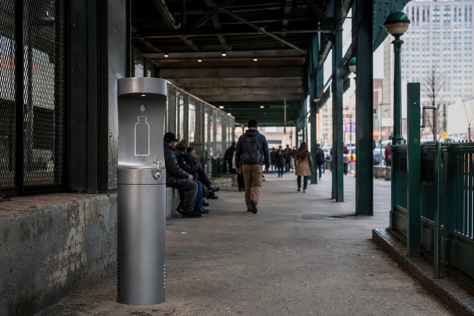 Local NYC scene for Water Refill Stations NYC NYC Water-Bottle Refill Stations And Public Fountains.
