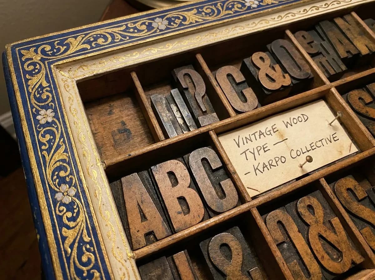 Print Icon Letterpress Studio Typesetting Workshop and Drawer Archive