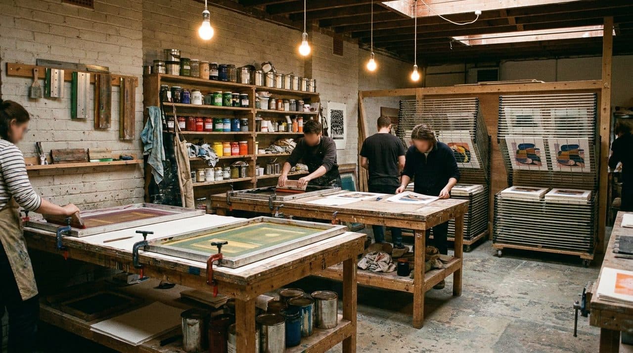 A Printmaking Collective's Open Night When Neighbours Arrive With Designs and No Appointment - cover