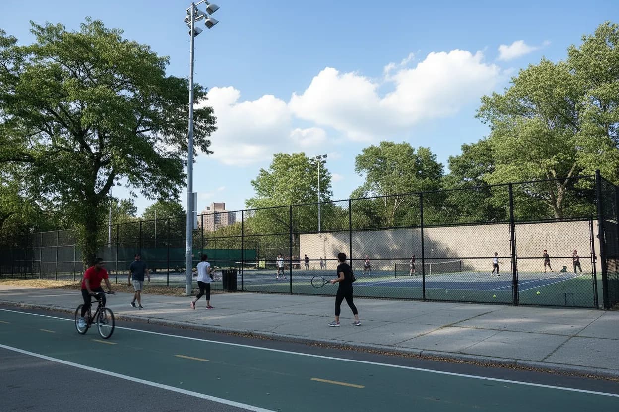 Cover scene for Prospect Park Parade Ground Tennis Wall for a Solo Rally Reset