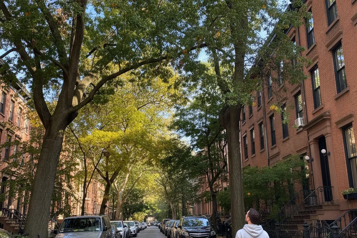 NYC experience scene for PS 1 Bergen Supply Run: A Cobble Hill Errand Loop With Playground Backup