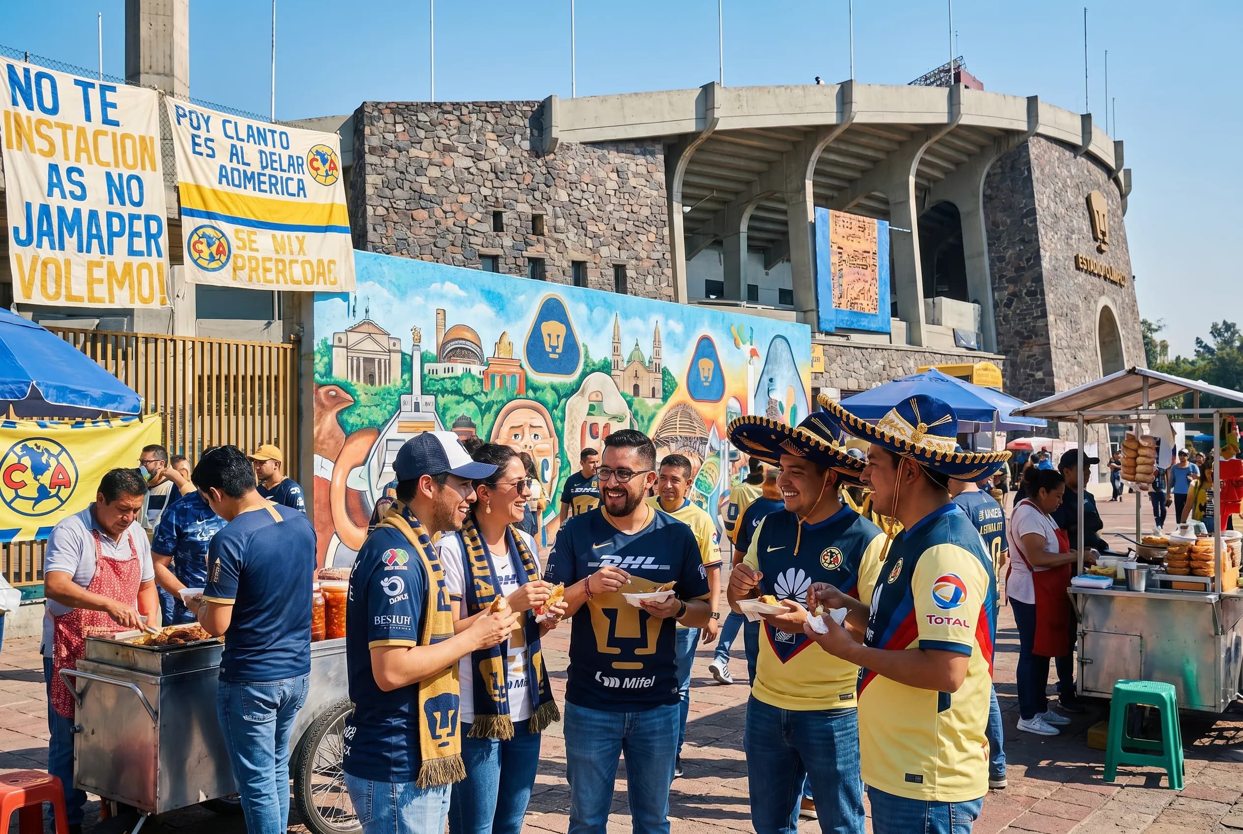 World Cup supporters navigating Mexico City during match day.