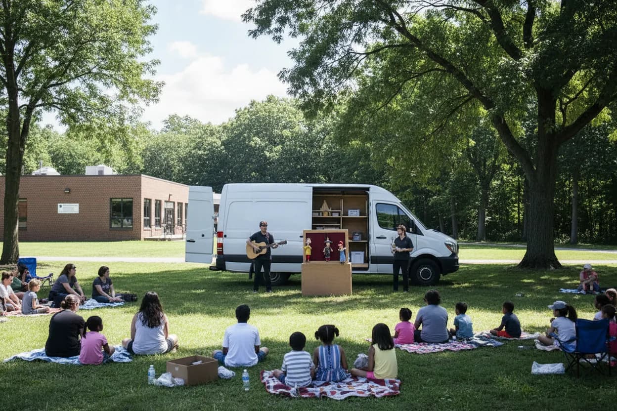 Cover scene for PuppetMobile at Greenbelt Recreation Center: A Free Staten Island Kids’ Show Before the Afternoon Heat