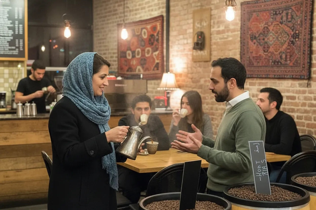 NYC experience scene for Qahwah House: A Brooklyn Heights Yemeni Coffee and Late-Night Conversation Guide
