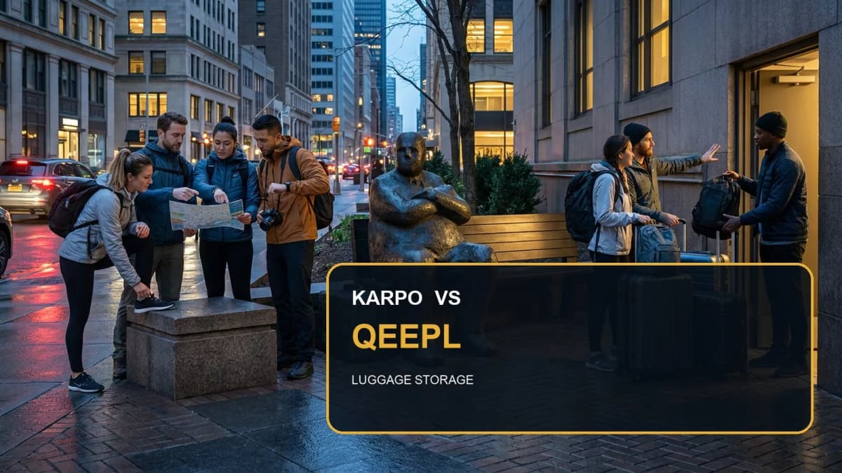 Karpo versus Qeepl in a photorealistic editorial comparison.