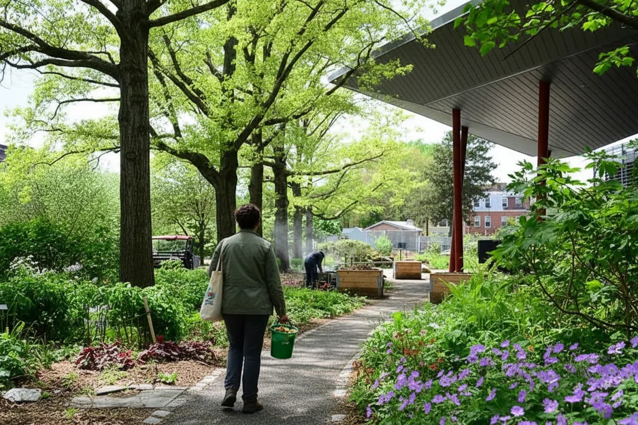 NYC experience scene for Queens Botanical Garden Compost Tour for Adults Who Want a Useful Errand