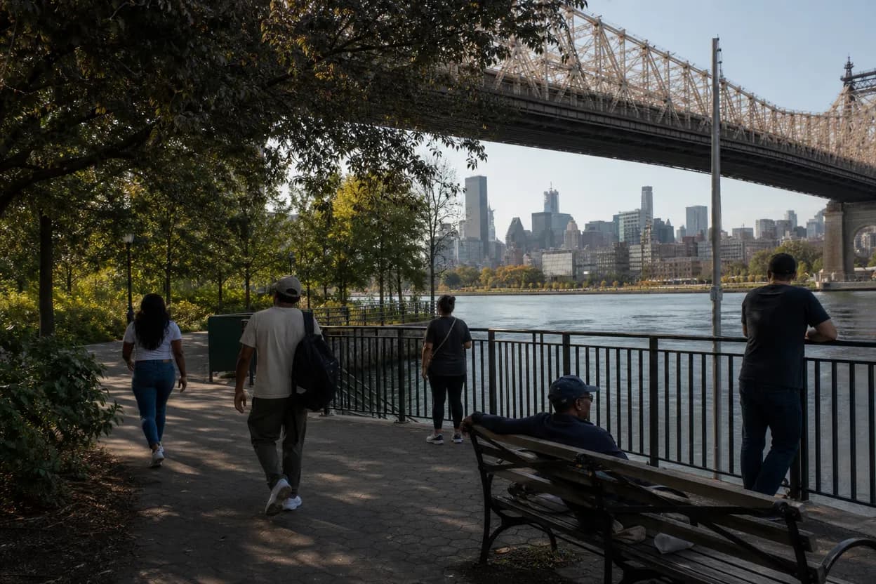 NYC experience scene for Queensbridge Park Concert Night: A Free LIC Plan With an Exit Route
