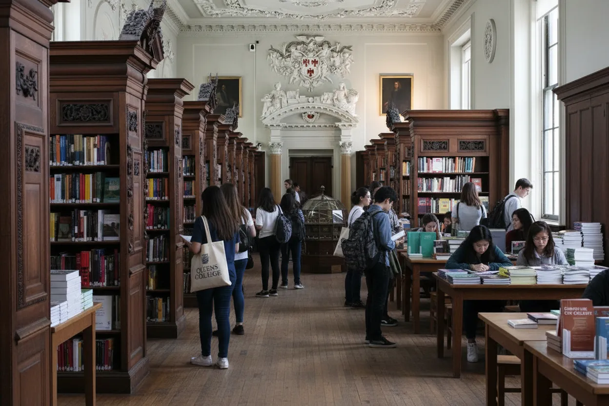 Cover scene for Queens College Bookstore Check: Buy Now or Wait for the Syllabus