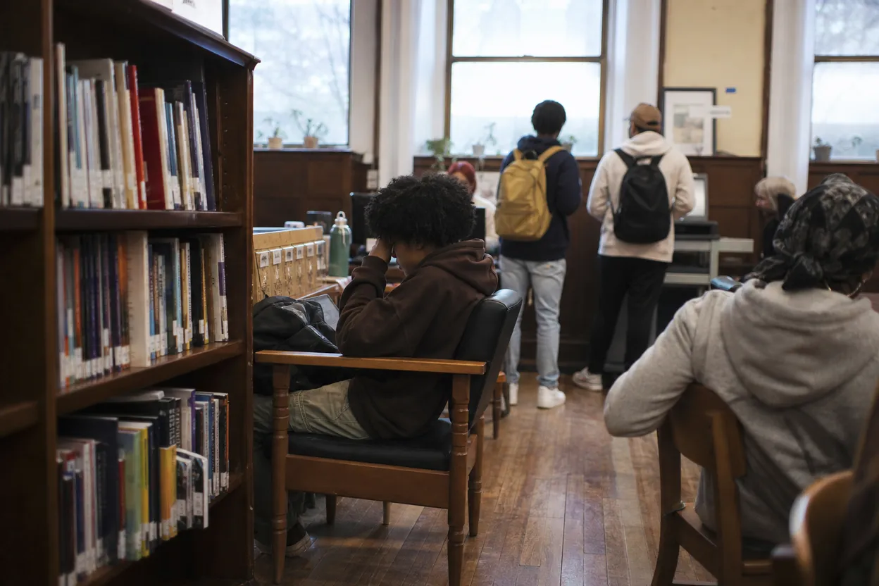 NYC experience scene for Queens Public Library Teen Rooms: An After-School Plan With Outlets