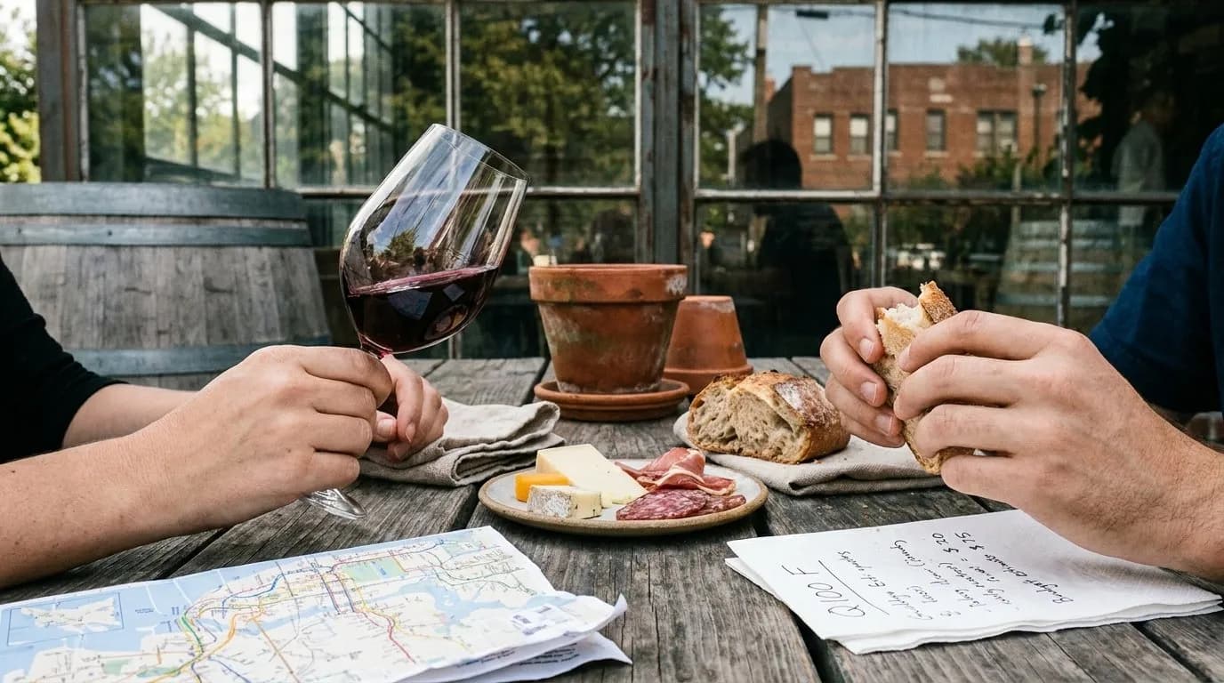 Editorial NYC detail for Queens Winery Afternoons That Feel Far Beyond the Subway