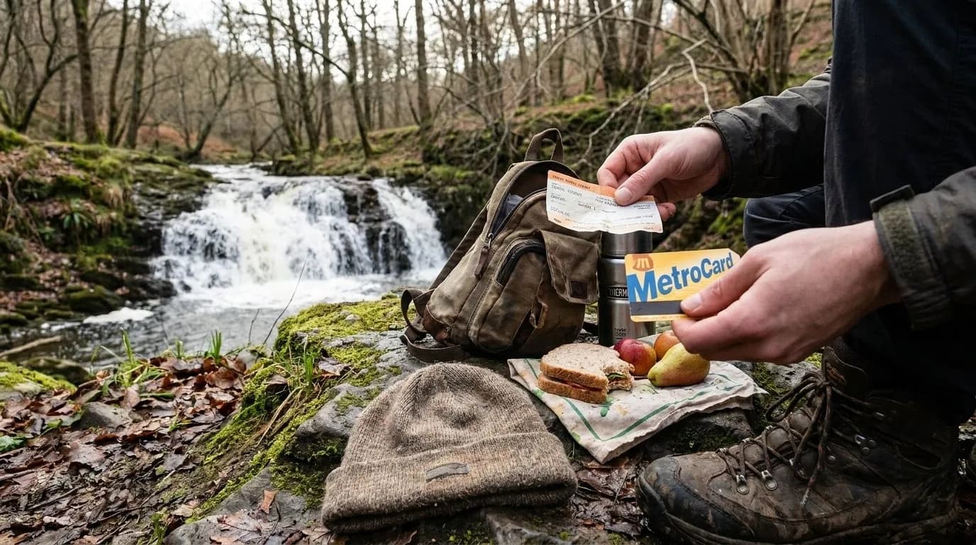 Editorial NYC detail for Quiet Waterfall Picnic Routes Reachable by Train From NYC
