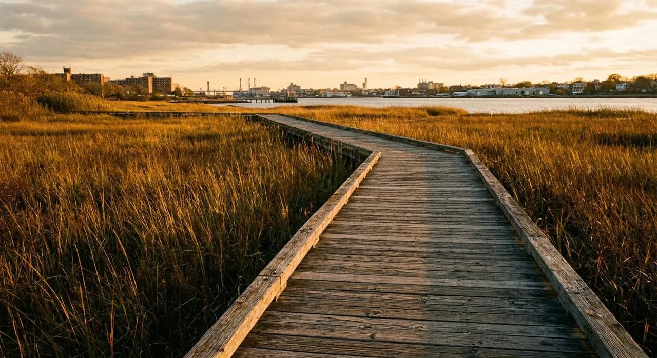 Randalls Island Salt Marsh Loop and Little Hell Gate Overlook