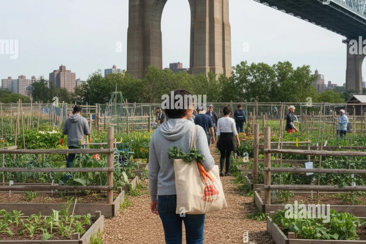 NYC experience scene for Randall’s Island Urban Farm Visit When Kids Need Space Before Dinner