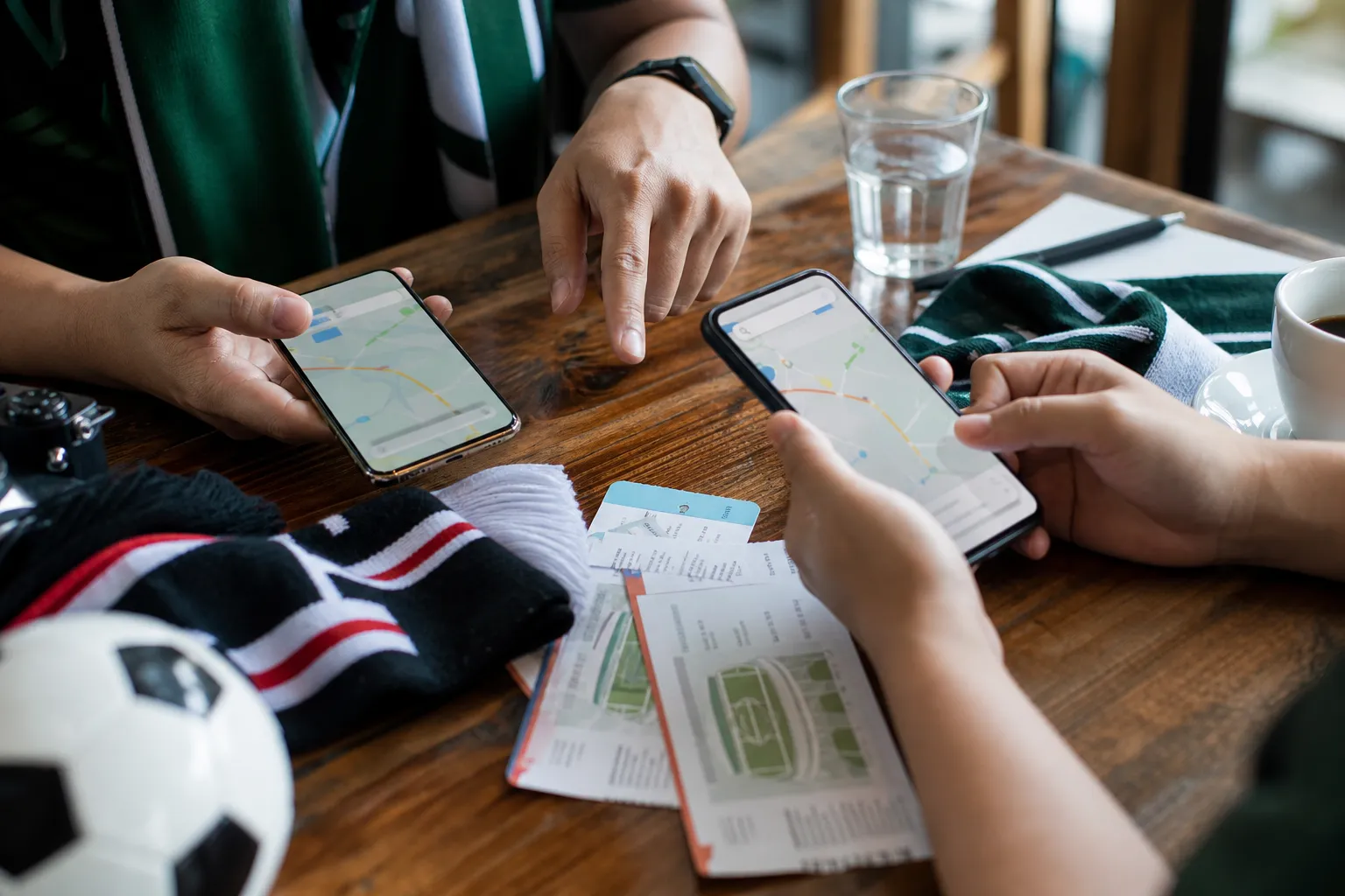 Mexico fans watching a No. 9 role discussion during a bright World Cup match